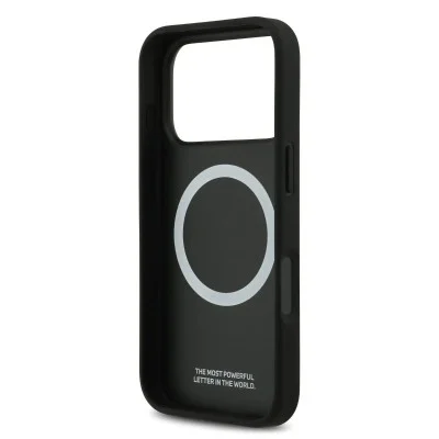 Bmw Iphone 17 Pro Case - Leather Seat Design With Magsafe And Metal Logo - Grey